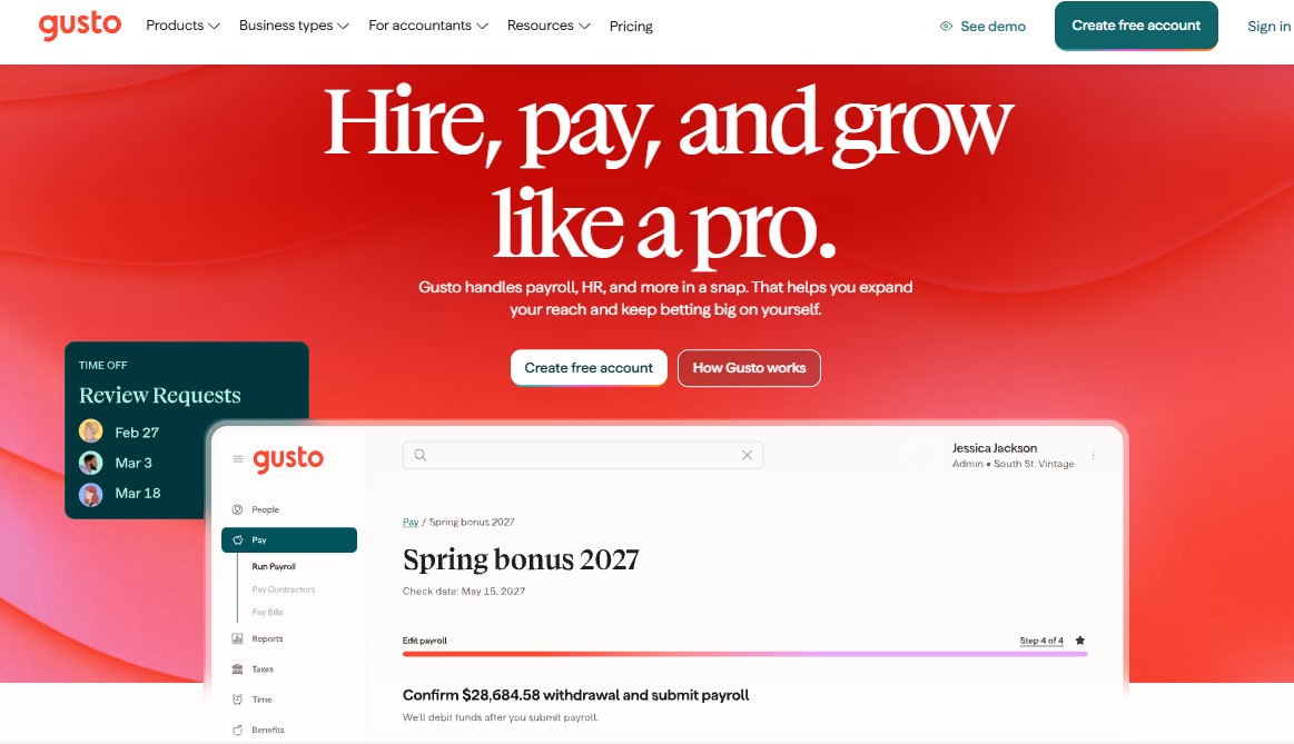 What is Gusto, It's Features, Pricing, How It Works & Review 2026
